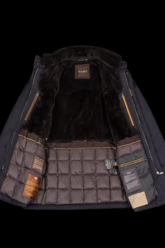 MooRER BERNIERFURILD Blu Grey Men Jackets