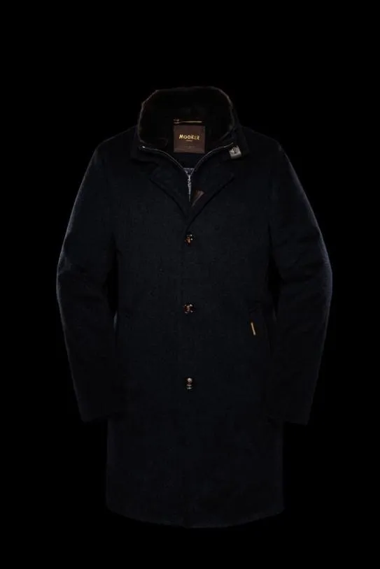 MooRER BONDFURLE Navy Men Jackets