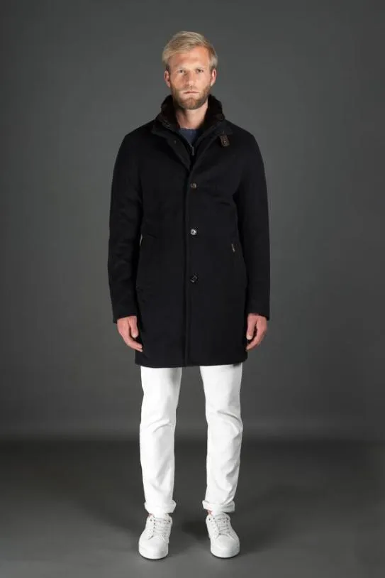 MooRER BONDFURLE Navy Men Jackets