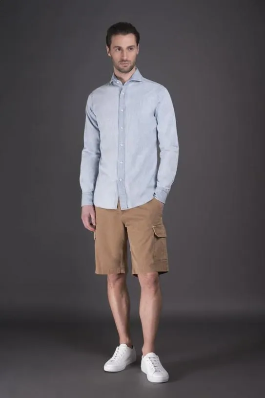 MooRER COLTEND07 Sky Men Shirts