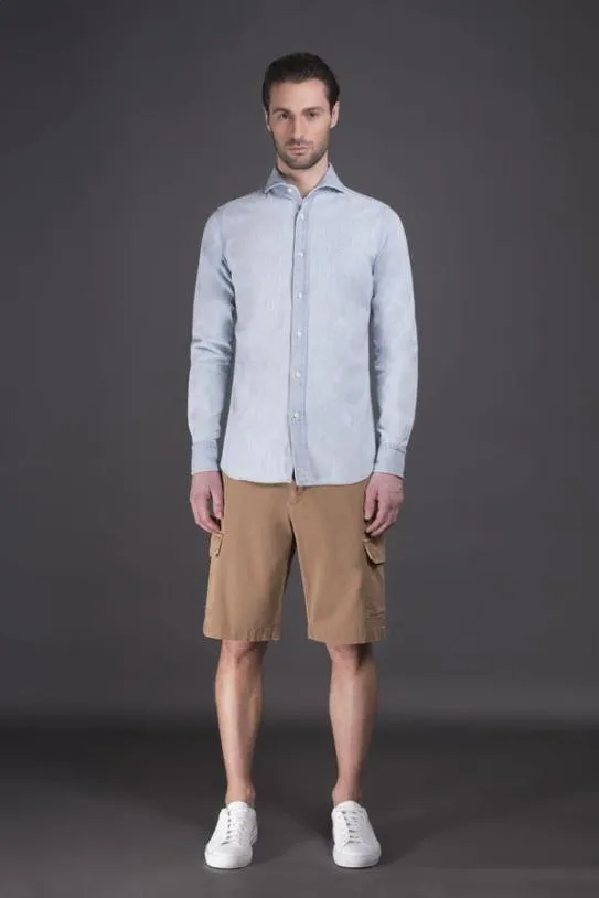 MooRER COLTEND07 Sky Men Shirts