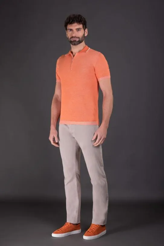 MooRER COTYVCR Arancio Men Tshirts And Polos