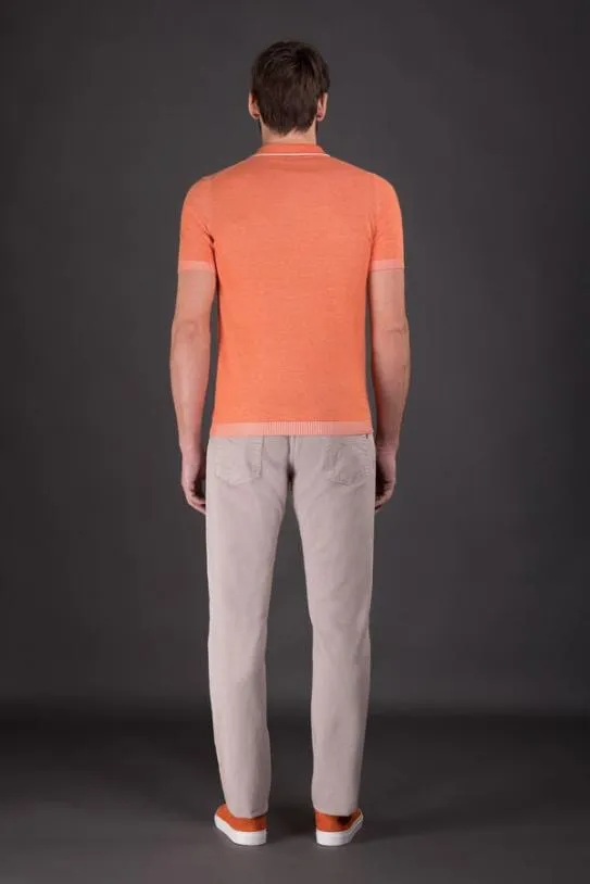 MooRER COTYVCR Arancio Men Tshirts And Polos