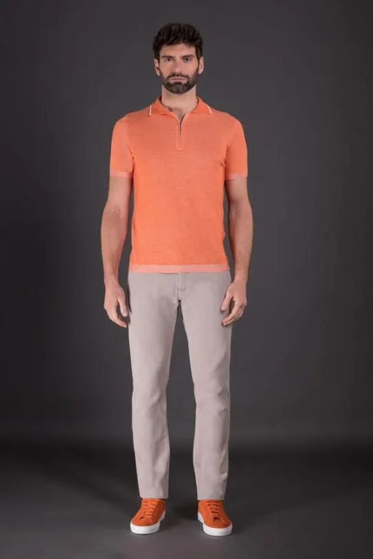 MooRER COTYVCR Arancio Men Tshirts And Polos