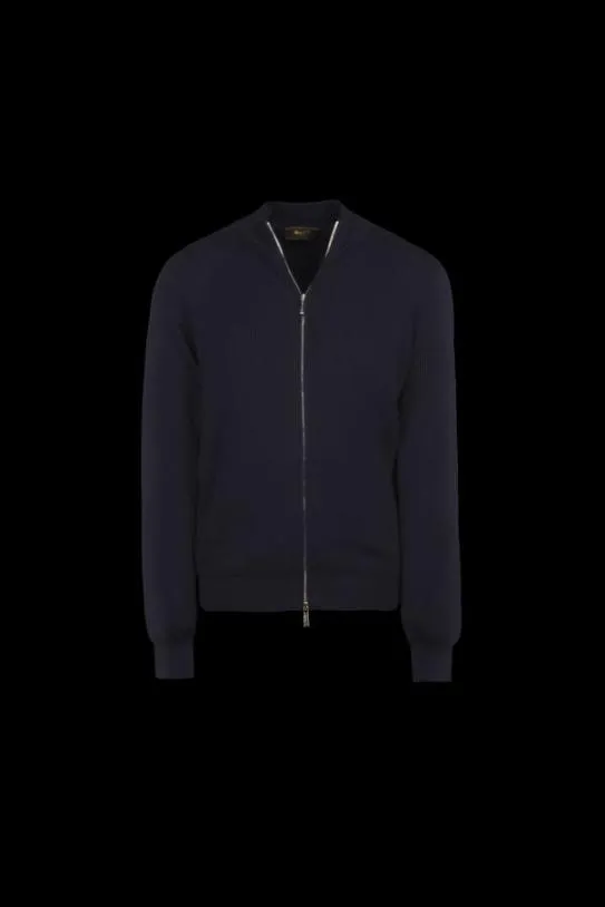 MooRER DEANCSP Navy Men Knitwear