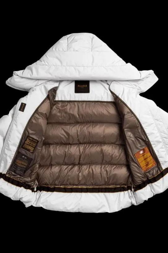 MooRER GADIASTP Blanc Women Puffers