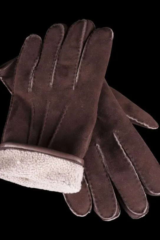 MooRER HIDEKOMOT Dark Brown Men Scarves And Gloves