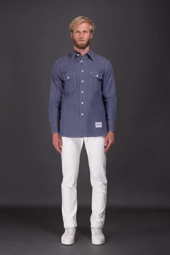 MooRER JACKIEJK2 Denim Men Shirts