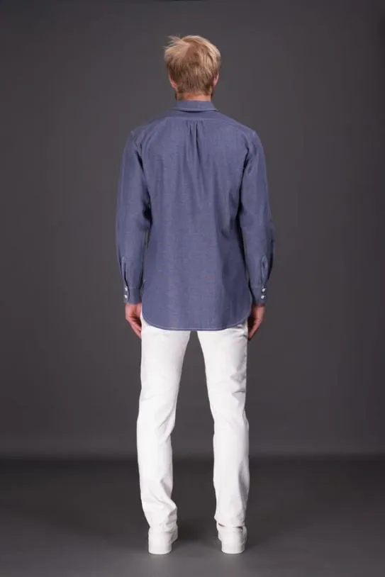 MooRER JACKIEJK2 Denim Men Shirts