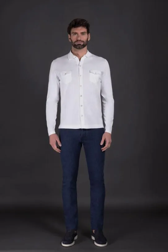 MooRER JAMISONSSP Bianco Men Shirts