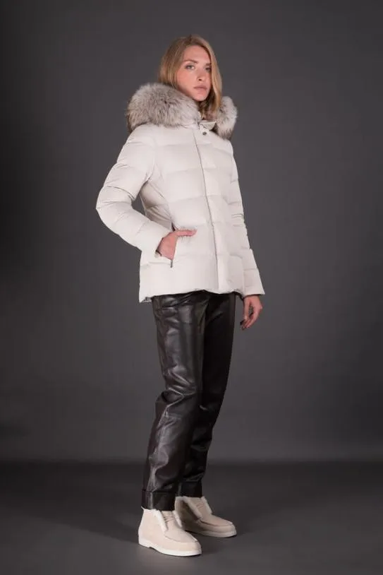 MooRER KILIEFURKN Ivory Women Jackets