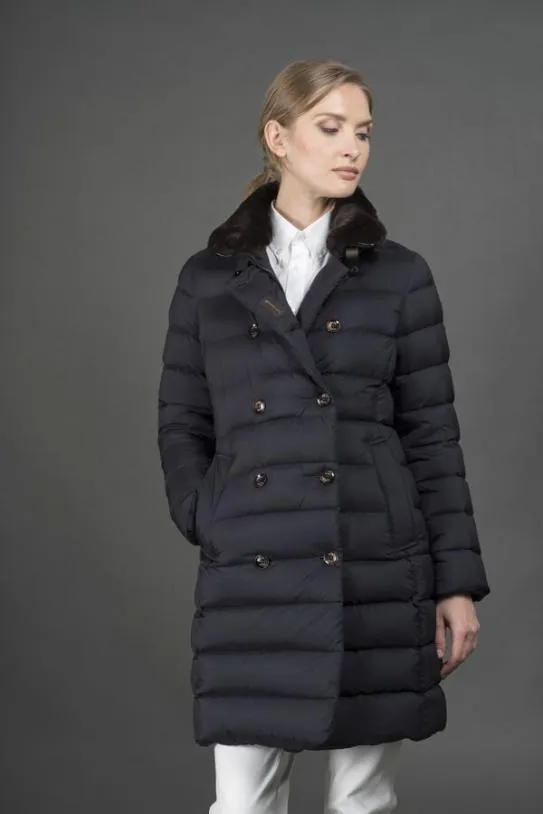 MooRER LONGANS3 Darkblu Women Coats