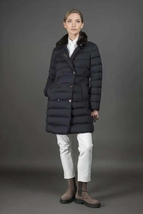 MooRER LONGANS3 Darkblu Women Coats