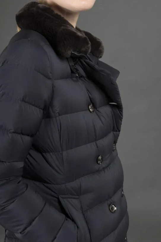 MooRER LONGANS3 Darkblu Women Coats