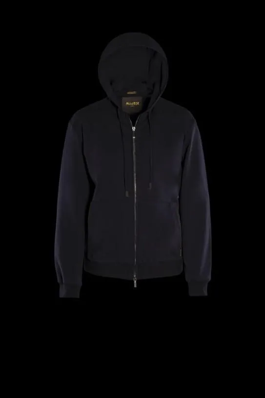 MooRER MATTHEW FELPAJ Navy Men Sweatshirts And Tracksuits