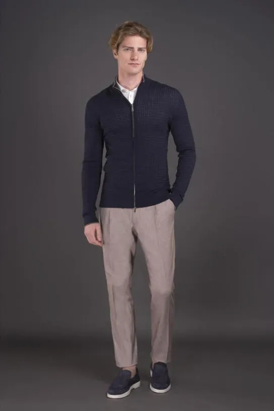 MooRER ORSONKIB Navytortora Men Knitwear