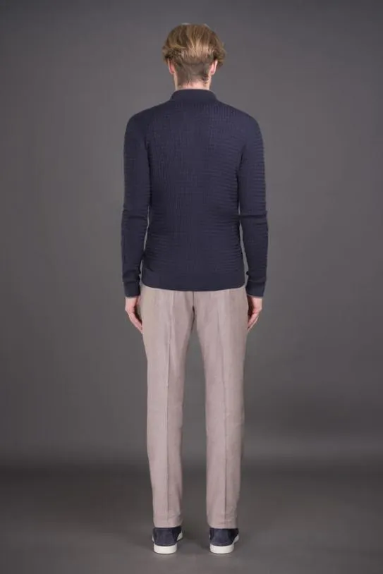 MooRER ORSONKIB Navytortora Men Knitwear