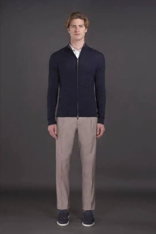 MooRER ORSONKIB Navytortora Men Knitwear
