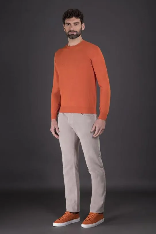 MooRER ORVIETOCRE Arancio Men Knitwear