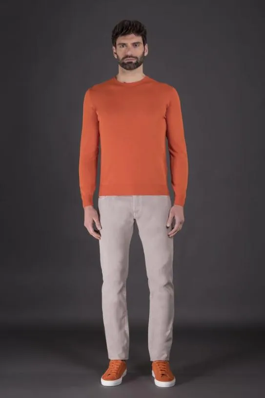 MooRER ORVIETOCRE Arancio Men Knitwear