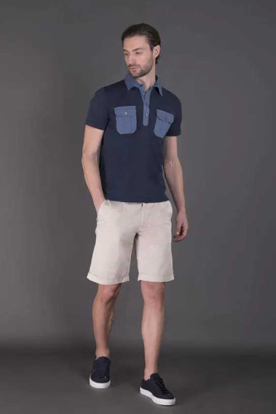 MooRER PALINUROJCS Navyblu Men Tshirts And Polos