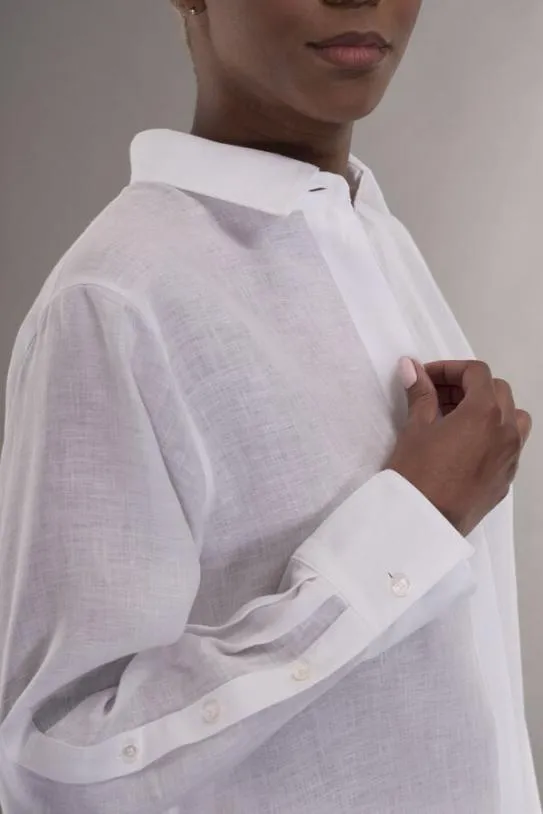 MooRER PEARLFLN Bianco Women Shirts