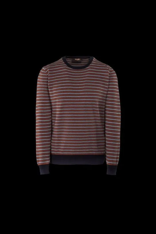 MooRER PORTMANRHD Navyarancio Men Knitwear