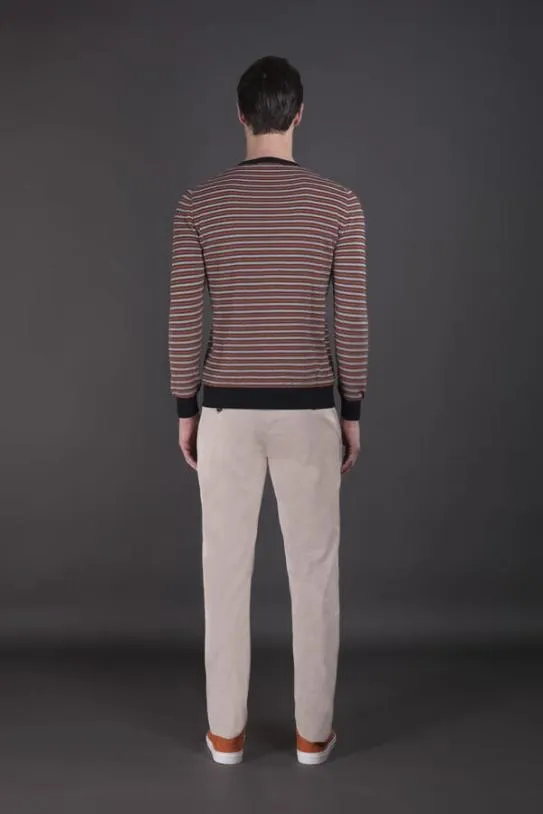MooRER PORTMANRHD Navyarancio Men Knitwear