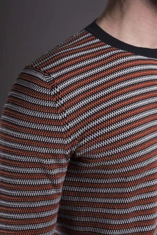 MooRER PORTMANRHD Navyarancio Men Knitwear