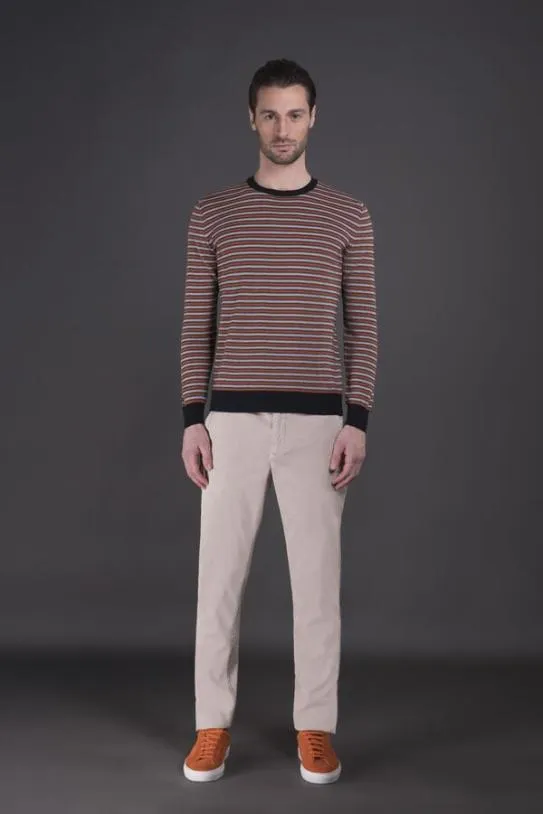 MooRER PORTMANRHD Navyarancio Men Knitwear