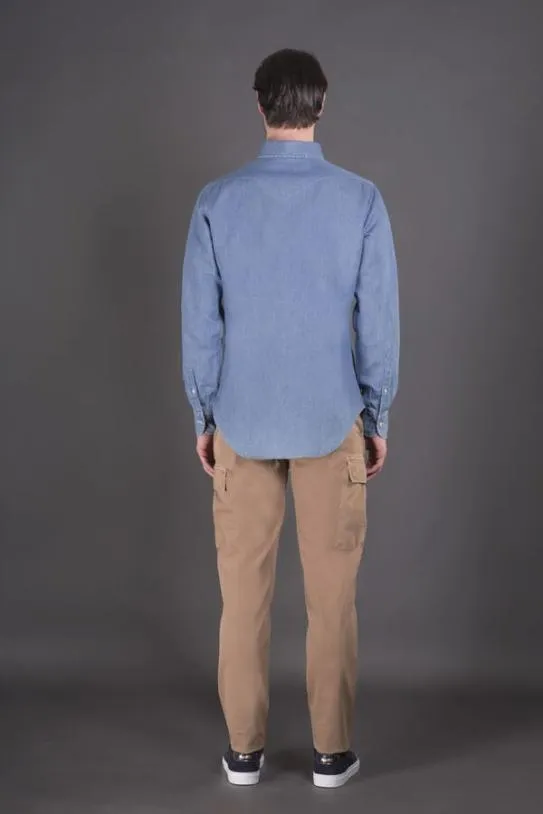 MooRER ROLF67 BLU Blu Men Shirts
