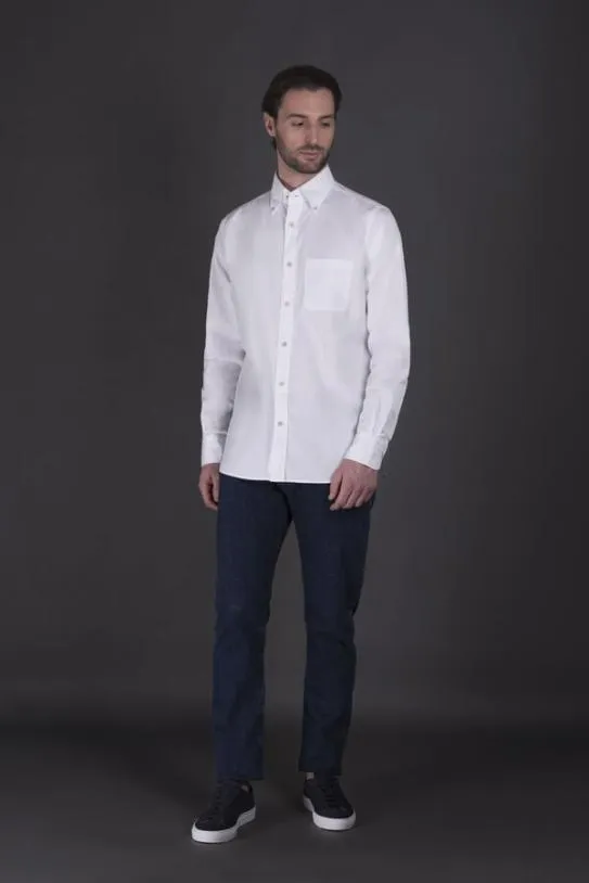 MooRER ROLFSI1 Kingstonewhite Men Shirts