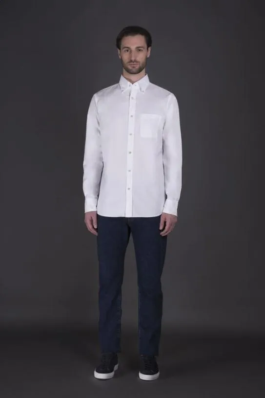 MooRER ROLFSI1 Kingstonewhite Men Shirts