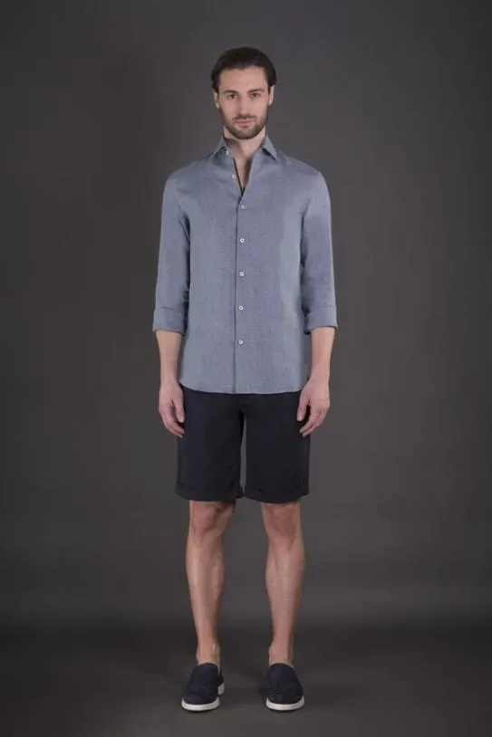 MooRER ROMANHR Lightdenim Men Shirts