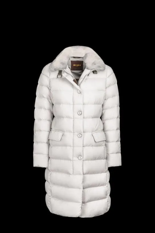 MooRER VETIVERS3 Ivory Women Jackets