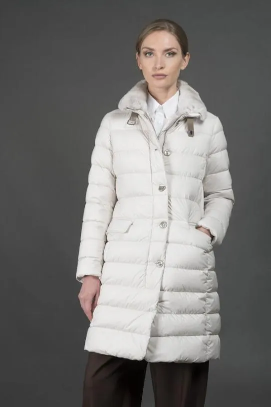 MooRER VETIVERS3 Ivory Women Jackets