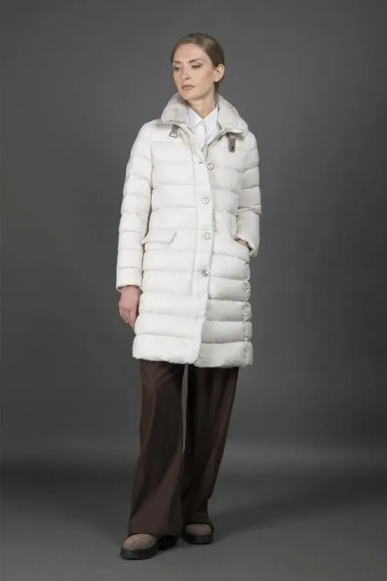 MooRER VETIVERS3 Ivory Women Jackets