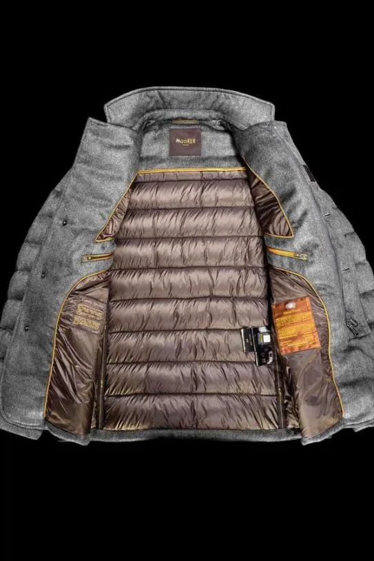 MooRER ZAYNLS9 Grey Men Jackets
