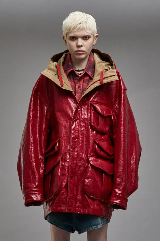 MULTIPOCKET PARKA 8211 RED COAT Women R13 Jackets and Coats