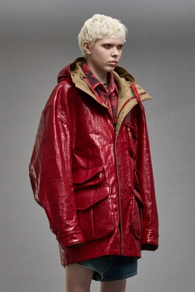 MULTIPOCKET PARKA 8211 RED COAT Women R13 Jackets and Coats