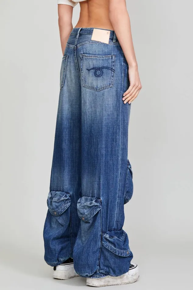 MULTIPOCKET UTILITY JEAN 8211 DANE INDIGO Women R13 Denim