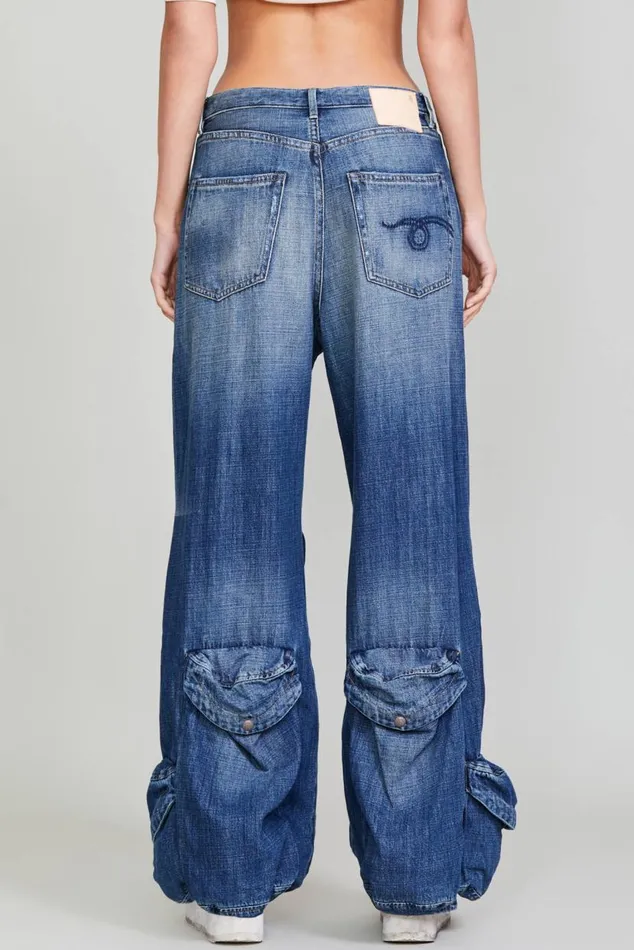 MULTIPOCKET UTILITY JEAN 8211 DANE INDIGO Women R13 Denim