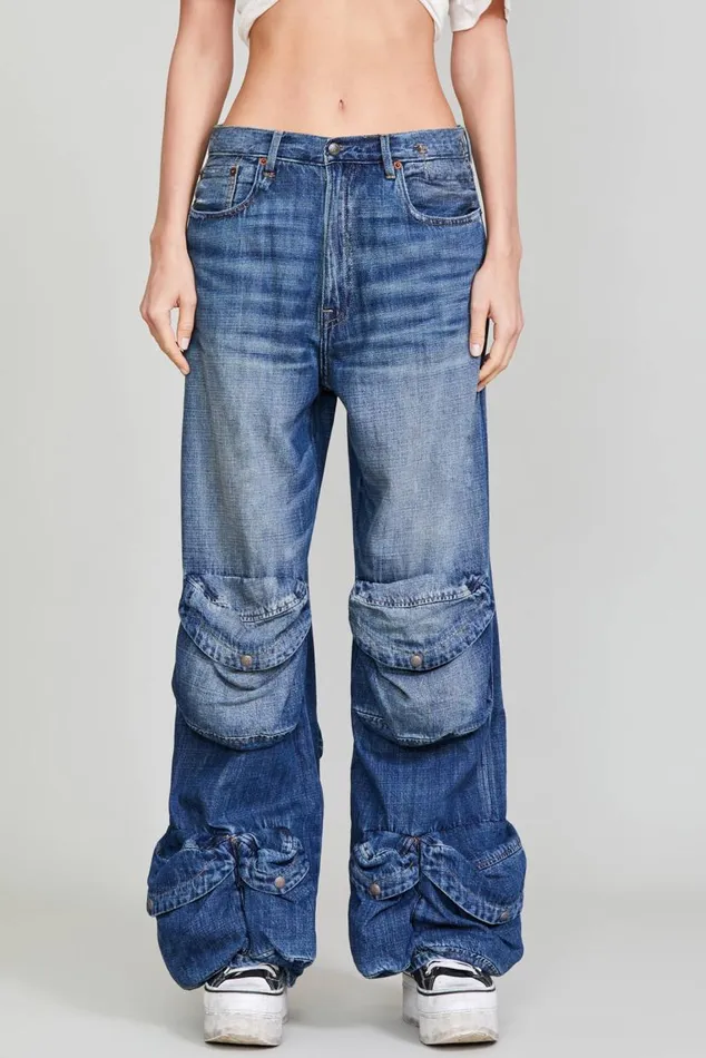 MULTIPOCKET UTILITY JEAN 8211 DANE INDIGO Women R13 Denim