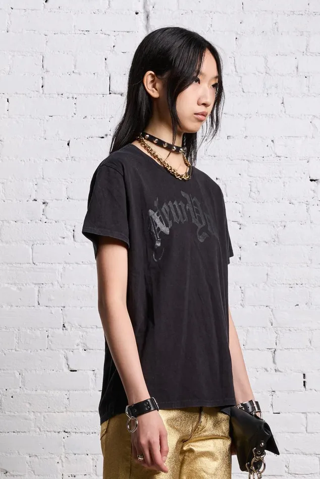 NEW YORK BOY T 8211 BLACKOUT Women R13 TShirts