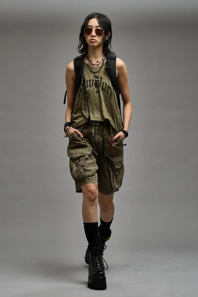 NEW YORK RELAXED TANK 8211 OLIVE Women R13 TShirts