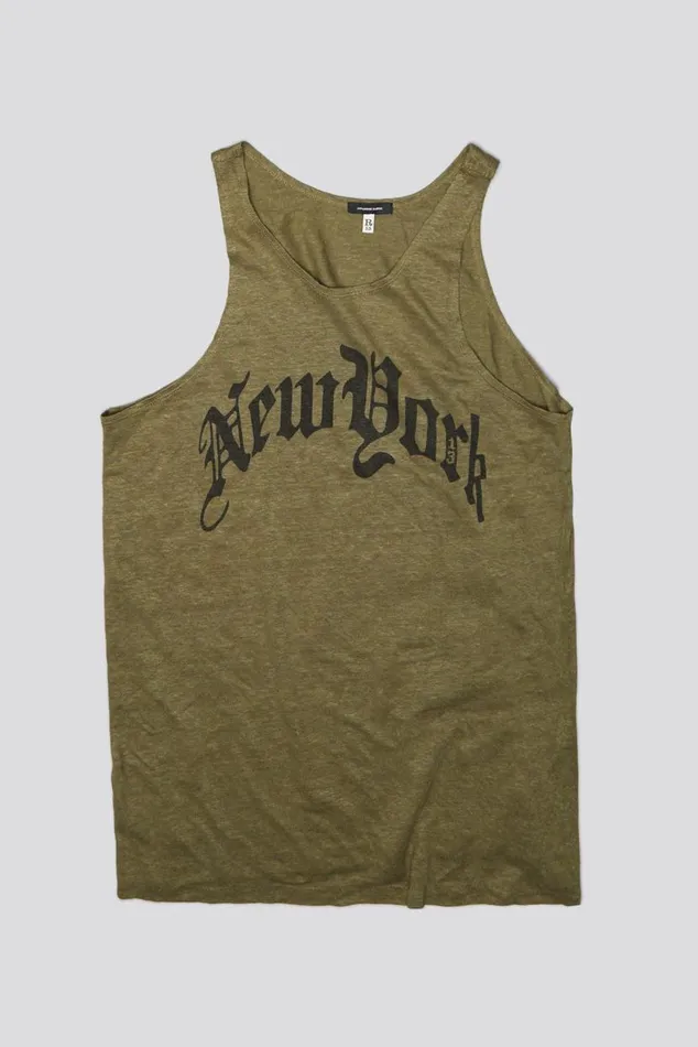 NEW YORK RELAXED TANK 8211 OLIVE Women R13 TShirts