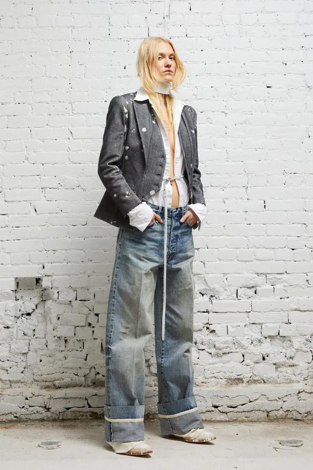 NINA STRAIGHT JEAN 8211 VINTAGE FYYFF SELVEDGE Women R13 Denim