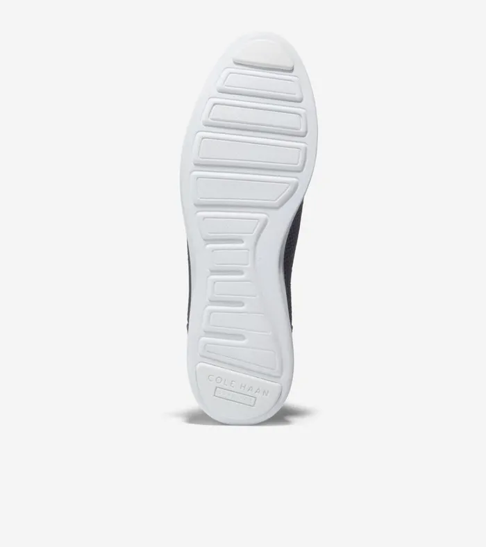 Original Grand Cloudfeel Meridian Loafer Navy Knitoptic White Women Cole Haan Loafers and Drivers