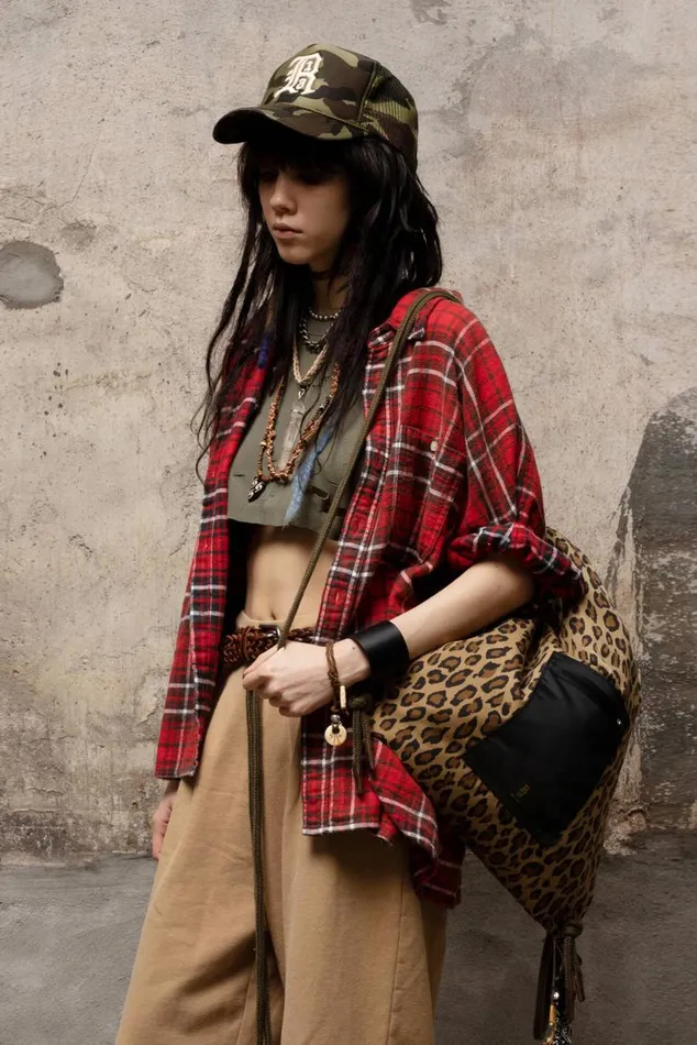 OVERSIZED BOXY SHIRT 8211 RED PLAID Women R13 Tops