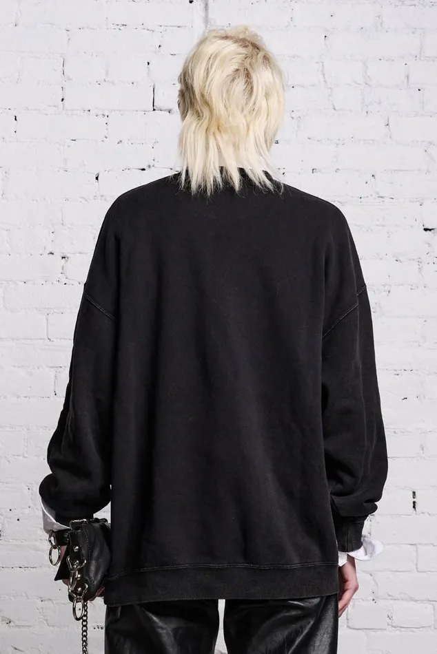 OVERSIZED DARK SIDE CREWNECK 8211 ACID BLACK Women R13 Tops
